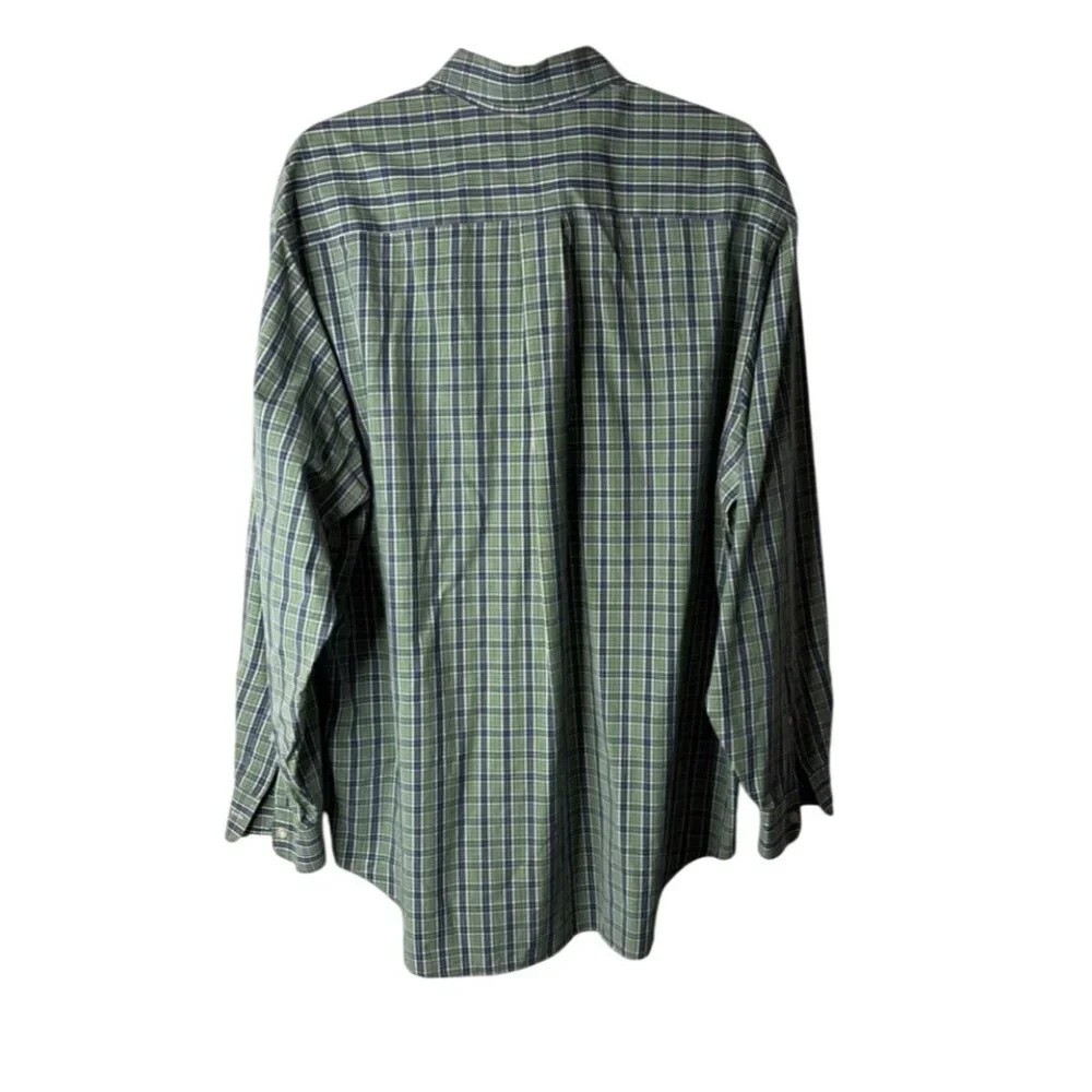 Vineyard Vines Men's Blue/Green Tartan Plaid Whale Shirt Size L - Picture 2 of 5